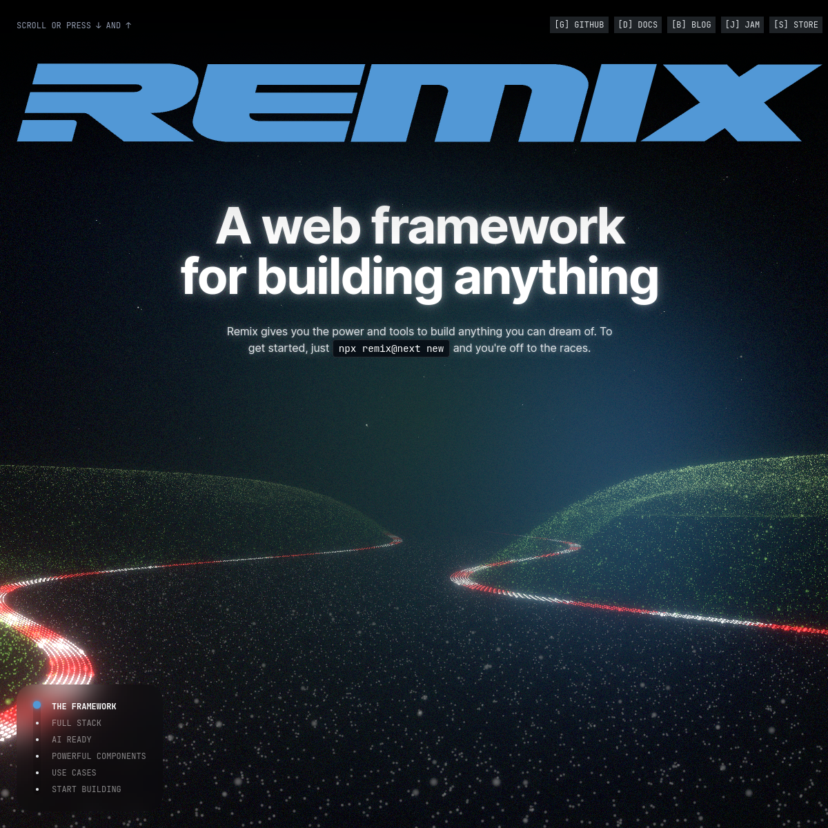 Remix 官网截图