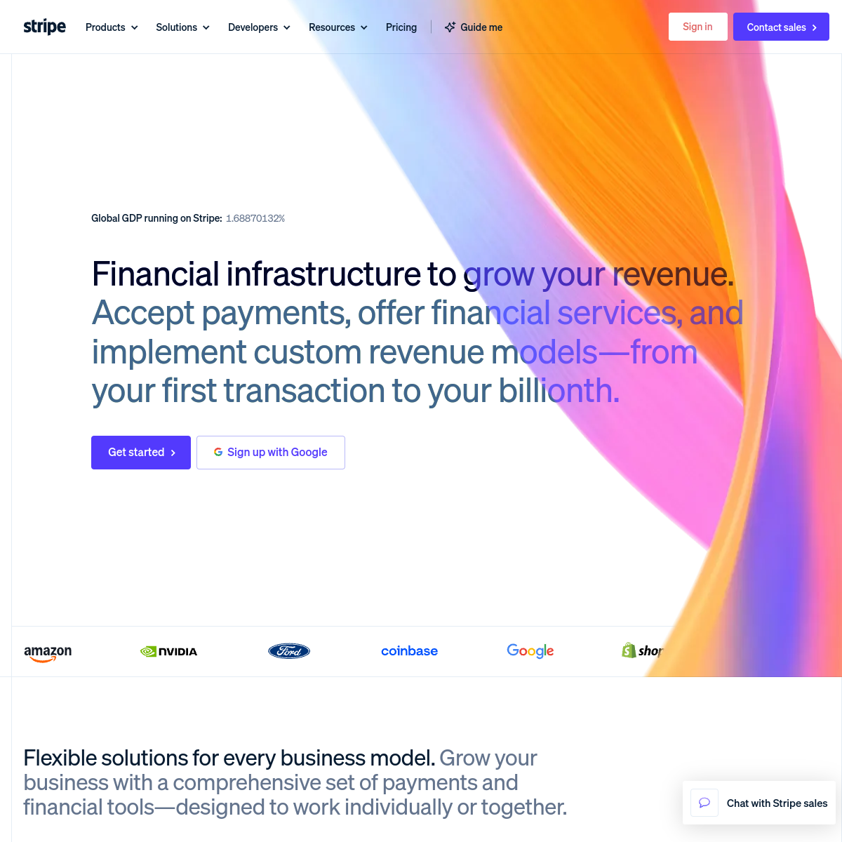 Stripe 官网截图